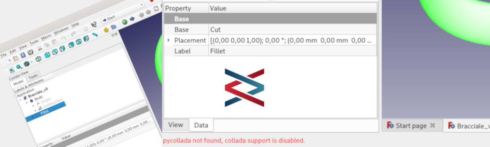 FreeCAD – Esportare nel formato .DAE